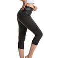 thumbnail image 2 of Womens Capri Leggings Summer Plus Size Cropped Workout Leggings Camouflage Print Drawstring Stretch Yoga Pants Tummy Control Ladies Workout Running Sports Pants Ropa Ejercicio Mujer My Orders M, 2 of 4