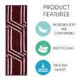 thumbnail image 2 of Plaza Collection Contemporary, Cozy, Vibrant and Soft Stair Tread Mats & Rugs, 9'' x 28'', 2 of 5