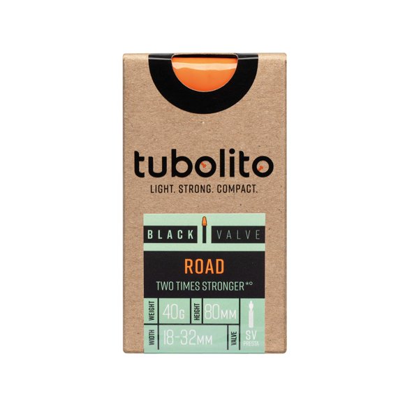 Tubolito Tubo Road 700 x 18-32 mm Tube 80 mm Presta Noir