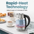 thumbnail image 2 of Bouilloire électrique Chefman 1.8L avec infuseur de thé - Acier inoxydable, 2 of 8