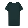 thumbnail image 3 of UPPADA Robe T-Shirt Décontractée d'Été pour Femme Grande Taille Sans Manches Évasée avec Poches Col Ras du Cou Plissée Robe Débardeur Coupe Ample Boho Plage Robes d'Été Vert Armée, TG, 3 of 5
