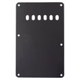thumbnail image 3 of 6 Holes Tremolo Cavity Cover Back Plate Rustproof Back Cover Pickguard Practical Scratch Plate Electric Guitar Part Accessories Black, 3 of 6