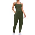 thumbnail image 2 of RXIRUCGD Combinaison une-Pièce de Course pour Femmes, Combinaisons d'Entraînement, Tenues, Combinaisons d'Exercice, Gym, Yoga, Vert Armée, Taille : S, 2 of 7