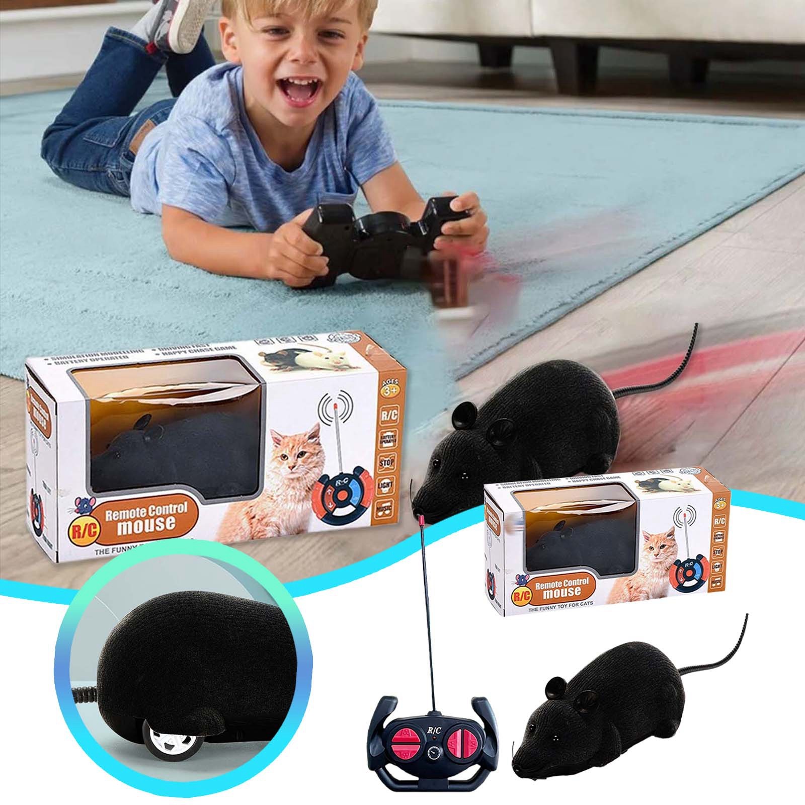 Binwennn RC Funny Wireless Electronic Remote Control Pet Toy For Cats（black） Girls Remote Car Cars 3 Cars Remote Control Car Pro 18rc Jumping Car Easy Remote Control Car for Kids All Terrain Vehicles