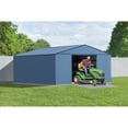 thumbnail image 2 of Arrow Classic 14 x 14 x 7 ft Blue Grey Steel Storage Shed, 2 of 8