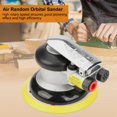thumbnail image 2 of Garosa AT-780 5 /4  Air Random Orbital Sander Round Polisher Pneumatic Hand Sanding Tool, Sander, Round Sander, 2 of 8