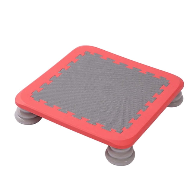 Almencla Kids Trampoline Jumping Sensory Training Toy Small Rebounder Trampolines Red