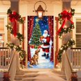 thumbnail image 4 of Uuiauoio Couverture de Porte de Noël avec Design de Père Noël, Rideau de Porte de Fête pour Décoration Intérieure et Extérieure, Décoration de Fête, Pièce Décorative pour la Maison et les Réunions de Famille, 4 of 7