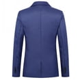 thumbnail image 3 of Mens Suit Slim Fit Pinstripe Suit for Men one Button Solid Tuxedo Mens Pin Striped Suit Blazers Jacket Business Suits Suit Set for Men Wedding Party Homecoming Suits for Men, 3 of 3