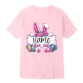 thumbnail image 4 of MIASHUI T-Shirts Graphiques de Pâques pour Garçons Manches Courtes Décontractées Douces Hauts Colorés pour Enfants Rose, 4-5 Ans, 4 of 4