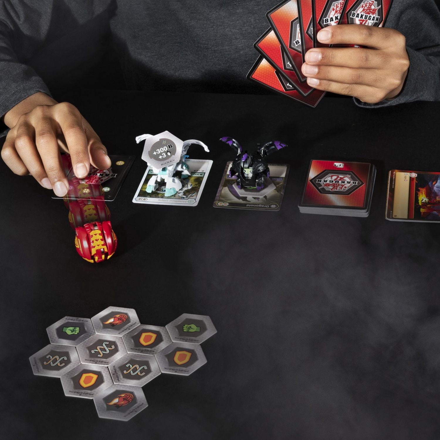 Bakugan, Starter Pack 3 personnages, Aquos Webam, Créatures transformables à collectionner, à partir de 6 ans