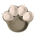 thumbnail image 1 of Binwennn Multifunctional Silicone Bowl Children's Bowl Pet Bowl Cat And Dog Bowl Set Silicone Plates For Children Plates With Suction Cat Silicone Plates In The Shape Of Cat Cat Pad Dog Bowls with Mat, 1 of 3