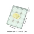 thumbnail image 3 of Dvkptbk Paraffin Wax 12 PCS Candle Floating Tea Lights Wedding Party Candle Small Votive Candles Mini Candles Round Candles Tea Light for Wedding Romantic Paraffin White Co Home Decoration, 3 of 6