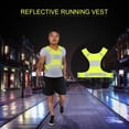 thumbnail image 2 of Adjustable Cycling Vest, Breathable Mesh Fabric Reflective  Vest Gear with Pocket for Night Running Cycling, 2 of 8