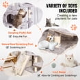 thumbnail image 4 of VEVOR Cat Tree 68.5" Cat Tower for Indoor Cats with Cat Condos Scratching Post, 4 of 9