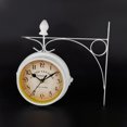 thumbnail image 4 of Retro Wall Clocks Double side Living Room Mute Metal Home Decoration, 4 of 10