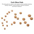 thumbnail image 3 of Oboe Pads, Thermal Insulation Insulated Wear  23Pcs Oboe Gasket Portable  for Replacement, 3 of 8