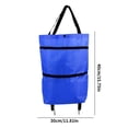 thumbnail image 3 of Sac à Roues de Magasinage Portable Sac de Traction Sac à Roulettes Télescopique Sac de Magasinage de Supermarché Chariot de Magasinage Sac à Dos Pliable, 3 of 5