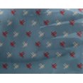 thumbnail image 4 of oneOone Georgette Viscose Fabric Hash Sign Kasuri Print Fabric BTY 42 Inch Wide, 4 of 4