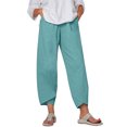 thumbnail image 1 of Timegard Womens Plus Size Pants Elastic Waisted Solid Color Lightweight Pants Lounge Trousers Pockets, 1 of 4