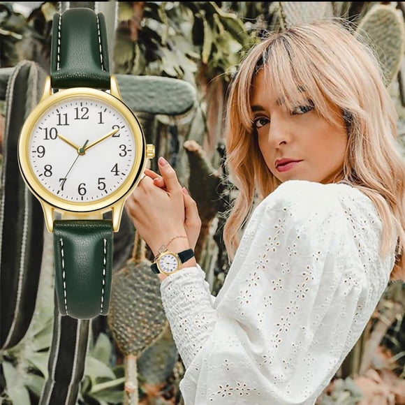 TIMIFIS Montres pour Femmes Chiffres Classique Mode Montre à Bracelet en Cuir Montre de Qualité Cadeau Montre Montre pour Femme Été