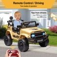 thumbnail image 4 of BeesClover 12V Two-Seater Kids Electric Ride on Truck with Parent Remote, Suspension System, LED Lights & Music Player, Battery Powered Ride-on Car for Boys & Girls, 4 of 7