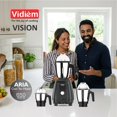 thumbnail image 3 of Vidiem Vision Pro 650W Mixer Grinder, Stainless Steel Body, 3 Stainless Steel Jars, 110V, 3 of 7