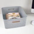 thumbnail image 4 of Sterilite 14x11.5x5'' Woven Rectangular Short Basket Organizer (24 Pack), 4 of 9