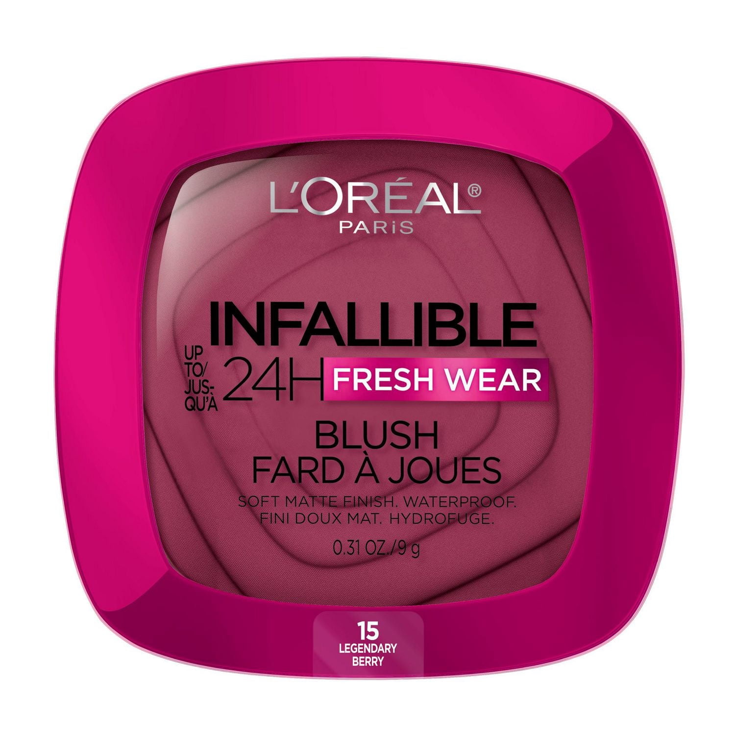 L'Oréal Paris Infallible 24H Freshwear Fard à Joues, Fini Doux Mat Hydrofuge, 9g