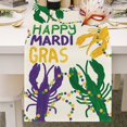thumbnail image 5 of Yhmxh Décorations de Carnaval Décorations de Fête à Thème Carnaval Drapeaux de Table Mardi Gras Décorations de Carnaval Violettes Décorations de Fête Intérieures Extérieures Drapeaux de tables en Lin, 5 of 5