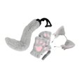 thumbnail image 3 of yingyy Cat Ear and Tail Set Cute for Stage Performance Prom Animals Themed Parties black grey, 3 of 5