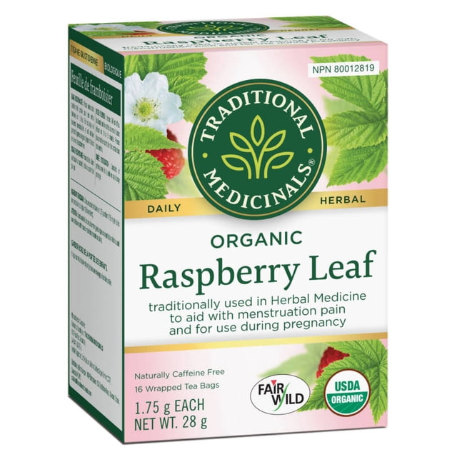 Traditional Medicinals - Organic Raspberry Leaf Tea- 16 Tea Bags