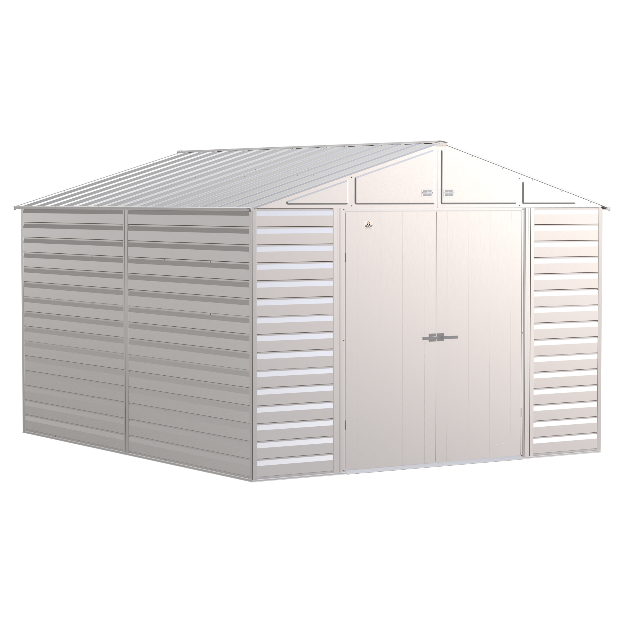 Arrow Select Steel Storage Shed, 10x12, Gris pâle