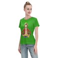 thumbnail image 4 of Women's Basic Short Sleeve T-Shirt One Piece Luffy, 4 of 6