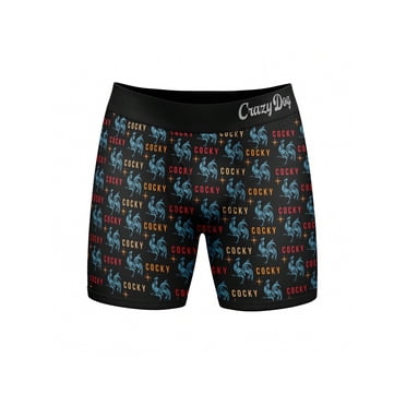 Boxeurs pour Hommes Drôle Sarcastique Graphique sous-Vêtements Originaux pour Gars (Noir) - L