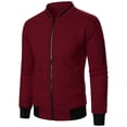 thumbnail image 2 of LOVZFMLL Men's Golf Jacket Lightweight Casual Zip Up Waffle Jackets Spring Fall Golf Coats Outerwear with Zipper Pockets, 2 of 5