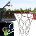 thumbnail image 1 of OULII 2 Pcs Filet de Sport Robuste Argent Filet d'Entraînement de Basketball pour Écoles, 1 of 5