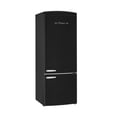thumbnail image 1 of Unique 455L Matte Black Bottom Mount Refrigerator, 1 of 18