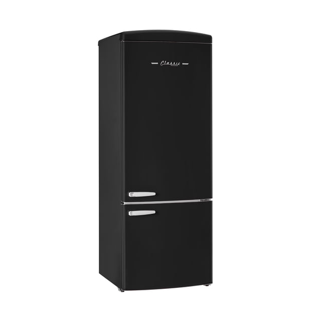 Unique 455L Matte Black Bottom Mount Refrigerator