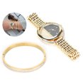 thumbnail image 1 of Women Premium  Accented Bangle Watch and Bracelet Set, Women Jewelry Set with  Quartz Movement Watch, Bracelet & Gift Box, Anniversary Gift, Christmas Gift, 1 of 8