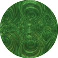 thumbnail image 1 of Ahgly Tapis d'Intérieur Lavable en Machine Carré Vert Émeraude Profond, 3 Pieds Carré, 1 of 7