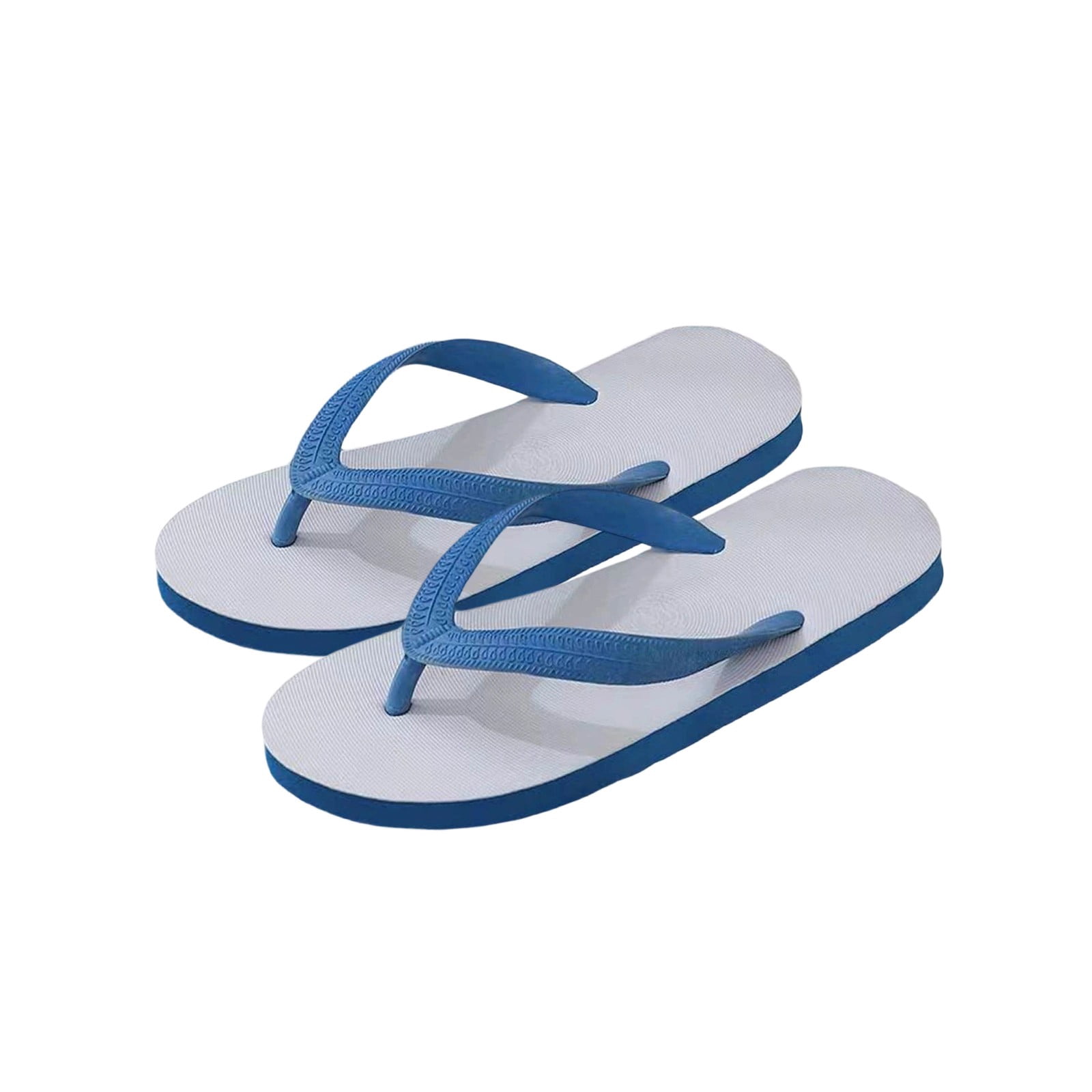 RXMEKW Flip Flop Sandals for Women, Rubber Slip-On with Embossed