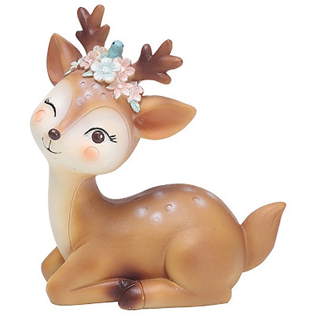 Desktop Ornament Resin Cute Cartoon Deer Car Interior Ornament Cake Decoration