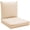 Beige, variant on Outdoor Patio Chair Cushions Deep Seat Replacement Patio Cushions Set Beige
