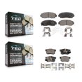 thumbnail image 1 of TEC Front Rear Ceramic Brake Pads Kit for Car Honda CR-V Crosstour Accord KTC-100231, 1 of 10