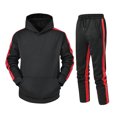 thumbnail image 2 of cllios Men's Tracksuit 2 Piece Set Color Block Hoodie Sweatsuits Drawstring Jogging Suits Sweatsuit Set Sports Jogging Suit Set with Pockets, 2 of 6
