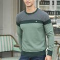 thumbnail image 1 of Qertyioot Men's & Big Men's Original Round Neck Sweater Soft Casual Sweaters for Men Classic Pullover Sweaters With Ribbing Edge, 1 of 4