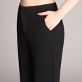 thumbnail image 3 of XZNGL Womens Trousers Plus Size Bell Bottom Trousers Ttraight Tigh Waist Work Pants, 3 of 7