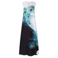 thumbnail image 4 of Robes d'Invitée de Mariage pour Femmes Robe Longue Décontractée avec Poche Imprimé Floral Robe Maxi Sans Manches Robe de Vacances en Liquidation, 4 of 9