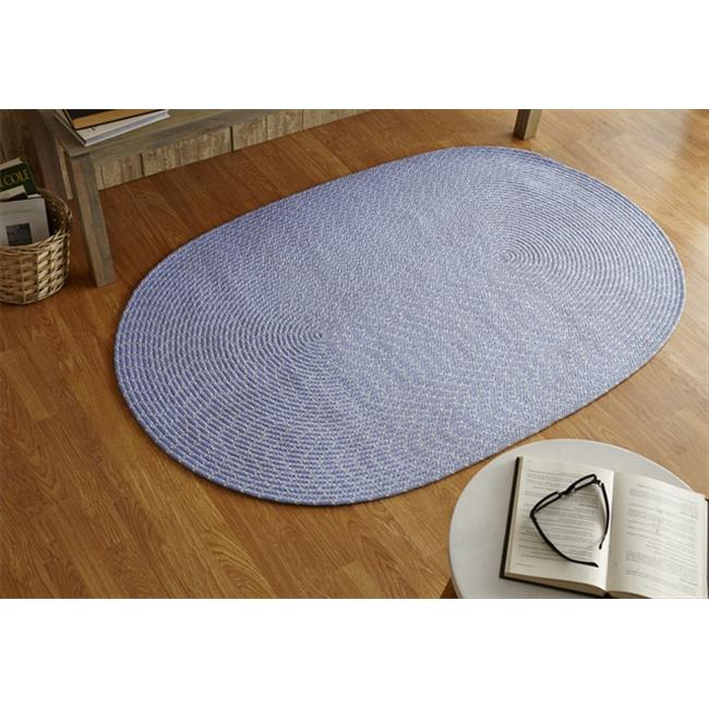 Better Trends BRSSR25PW Tapis Tressé Sun Splash, Pervenche - 2 Po.